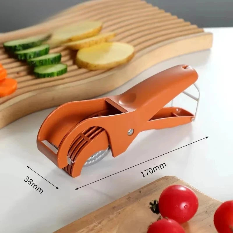 HooFun Kitchen Tools Stainless Steel Vegetable and Fruit Slicer Multi Functional Salad Slicer Kitchen Accessories