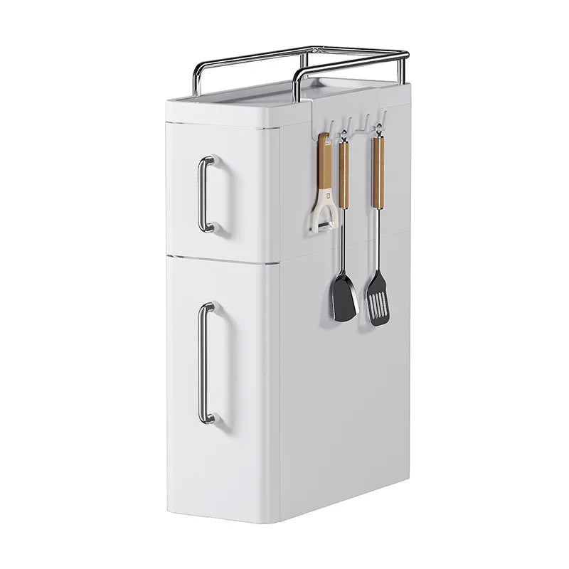 2/3 Layer Kitchen Spice Shelves Pull-Out Spice Organizer Shelf Household Multi-Functional Oil Salt Sauce and Vinegar Storage