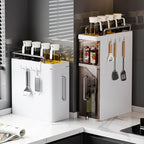 2/3 Layer Kitchen Spice Shelves Pull-Out Spice Organizer Shelf Household Multi-Functional Oil Salt Sauce and Vinegar Storage